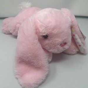 Dan Dee 13" Pink Easter Bunny Rabbit Polka Dot Toy